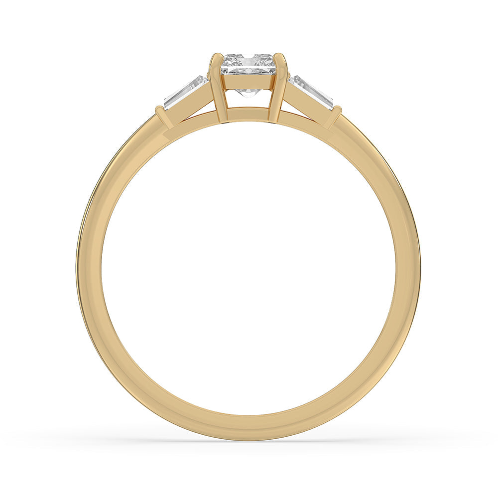 3 Stone Bar Setting Ring