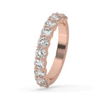 Round Diamond Eternity Band - Rose Gold