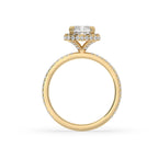 Cushion Cut Diamond Engagement Ring With Side Halo Setting