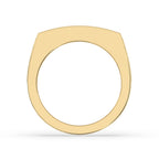 Mens Pave Wedding Band - Round Diamond