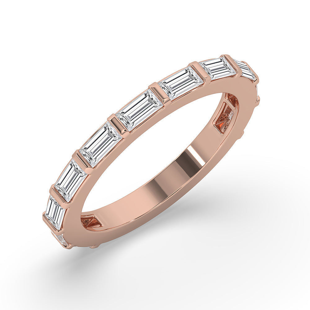 Baguette Diamond Band – Half Eternity