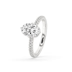 Cushion Cut Compass Prong Engagement Ring