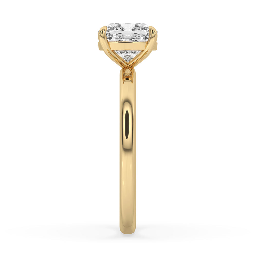 Cushion Cut Engagement Ring with Classic Solitaire Setting
