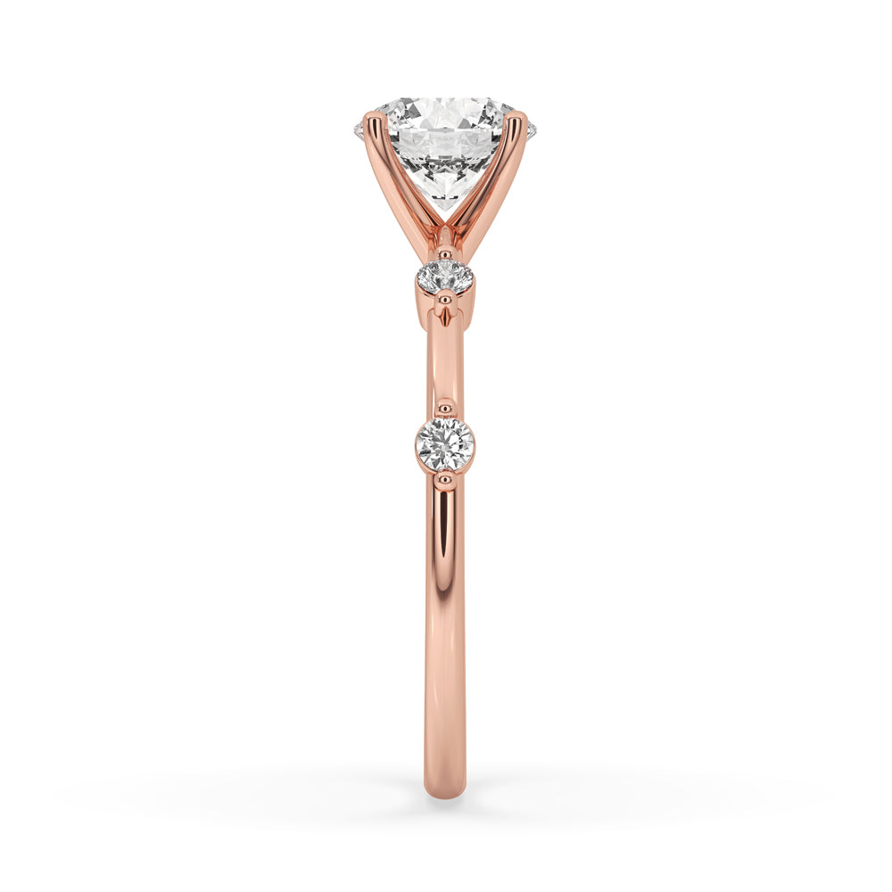 Round Cut Lab Grown Diamond Ring