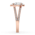 Pear Shaped Diamond Ring with Secure Claw Prong