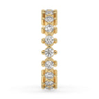 Round Diamond Wedding Band – Yellow Gold