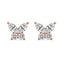 Butterfly Earrings With Round And Marquise Cut