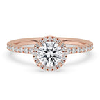 Round Engagement Ring