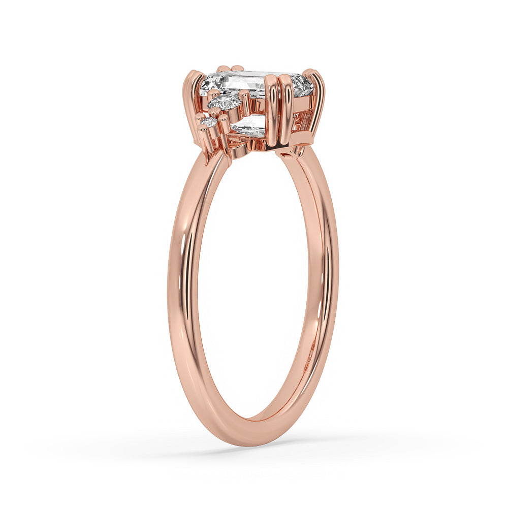 3 Carat Emerald Cut Diamond Ring
