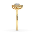 Round Cut Cluster Diamond Ring