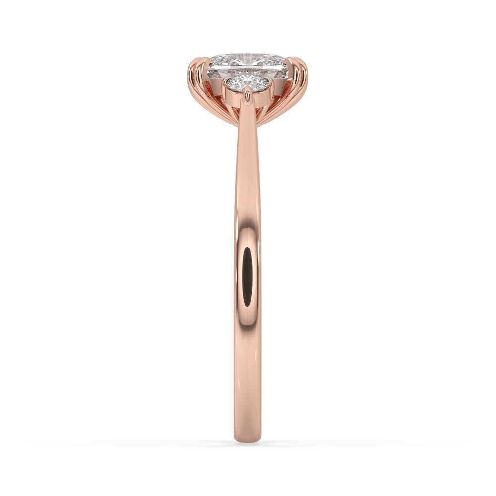 Elongated Cushion Engagement Ring