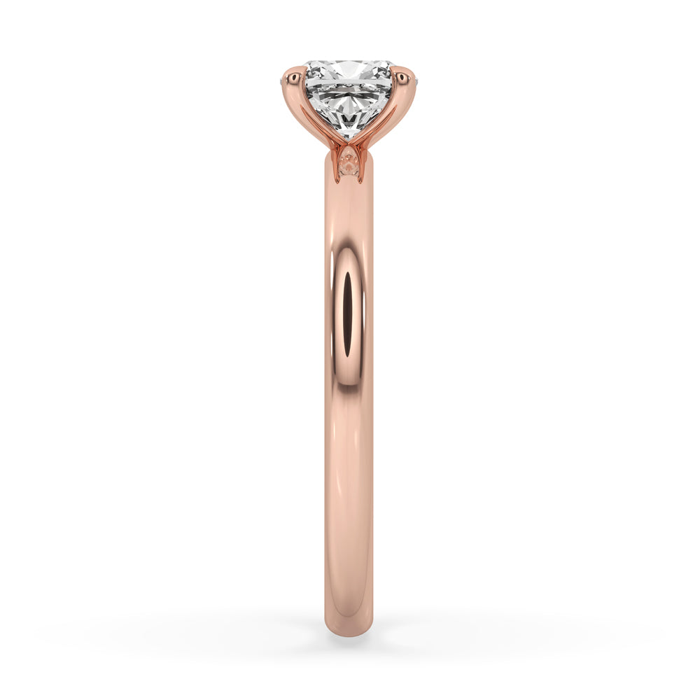 Cushion Cut Ring With Solitaire Style