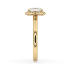 Cushion Halo Engagement Ring In a Classic Halo Setting