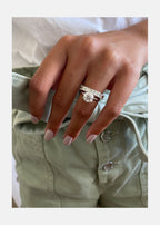 1.50 CT Round Brilliant Cut Moissanite Solitaire Engagement Ring
