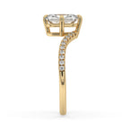 Radiant Cut Upside Down Diamond Ring