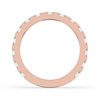 Emerald Cut Eternity Band - Rose Gold