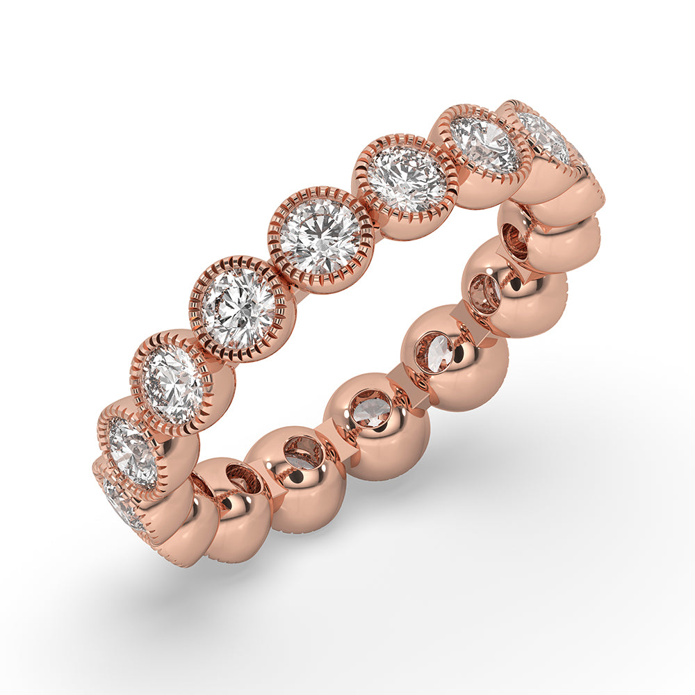 Bezel Wedding Band - Full Eternity Style