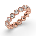 Bezel Wedding Band - Full Eternity Style