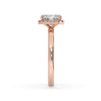 Radiant Engagement Ring with Elegant Halo Style