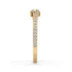 Baguette Wedding Band – Bypass Setting
