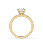 Round Cut Engagement Ring In Pave Setting