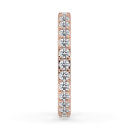 Full Diamond Eternity Band In Rose Gold