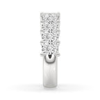 Half Eternity Emerald Cut Eternity Band