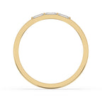 Baguette Diamond Band - Three Stone Style