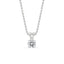 White Gold Diamond Pendant with Solitaire Style