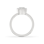 Cushion Cut Bezel Set Diamond Ring