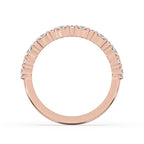Half Eternity Diamond Band With Round Cut