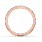 V Shaped Wedding Band - Lab Grown Diamonds