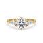 Yellow Gold 3 Stone Round Diamond Ring