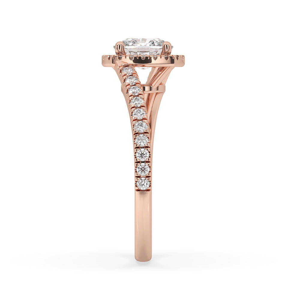 Cushion Engagement Ring - Gorgeous Rose Gold