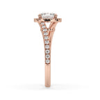 Cushion Engagement Ring - Gorgeous Rose Gold
