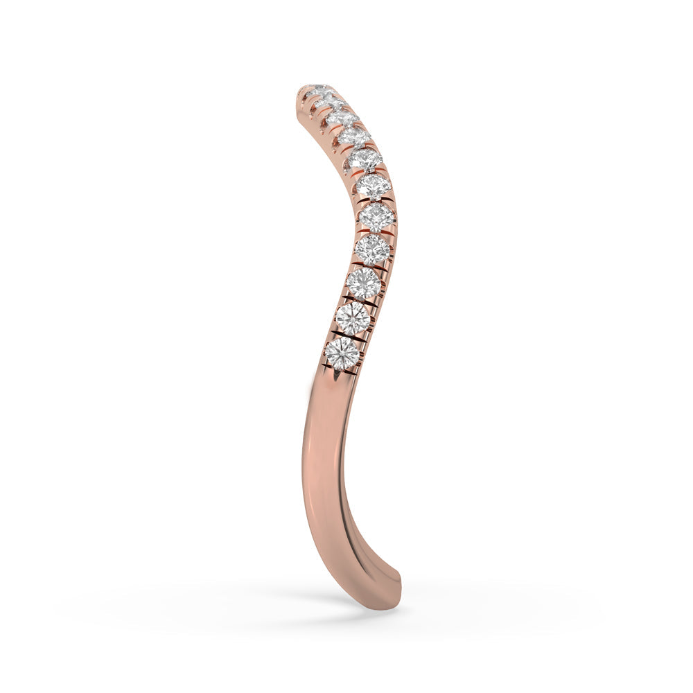 Round Diamond Eternity Band  – Rose Gold