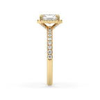 Radiant Cut Diamond Ring With Halo Style
