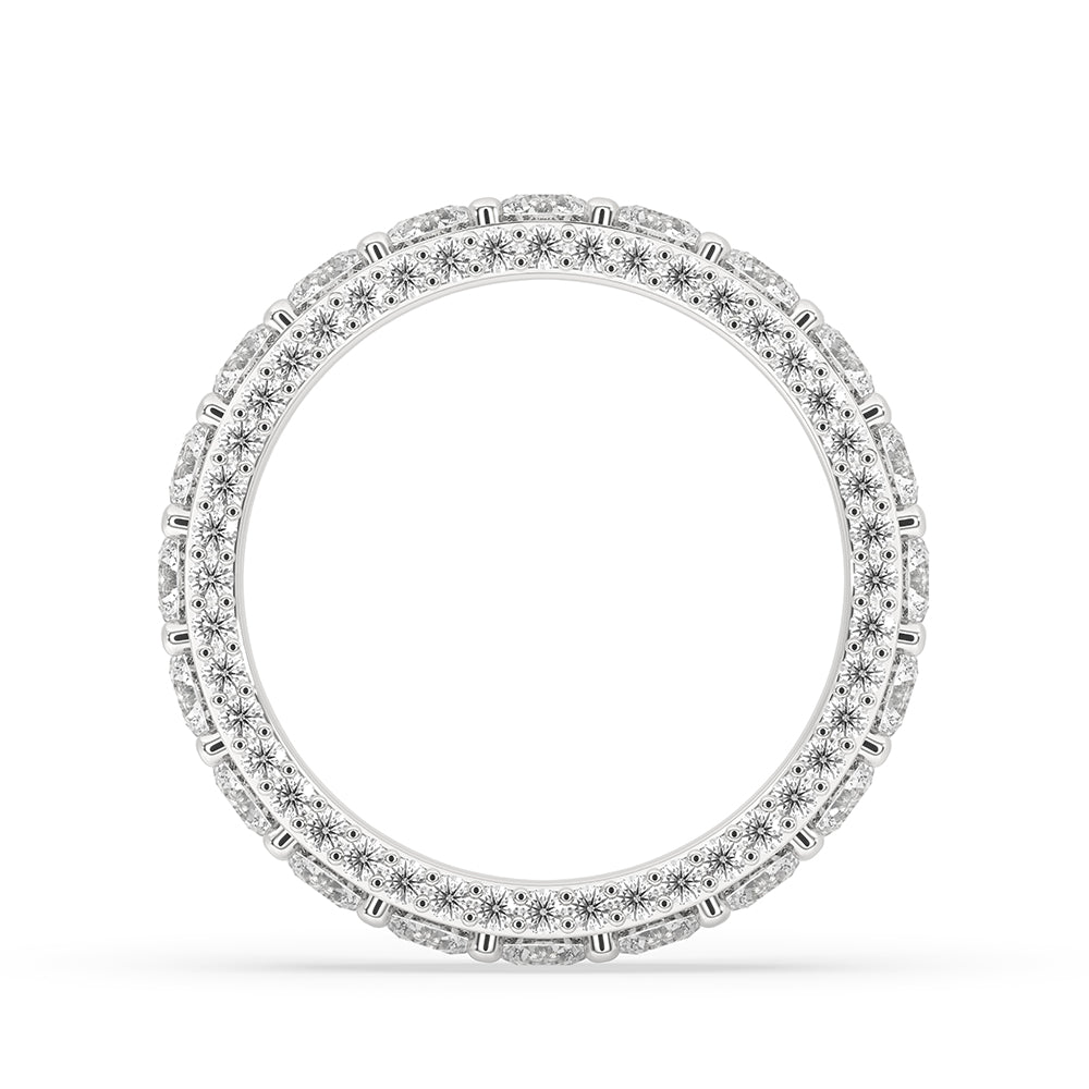 Round Diamond White Gold Eternity Band