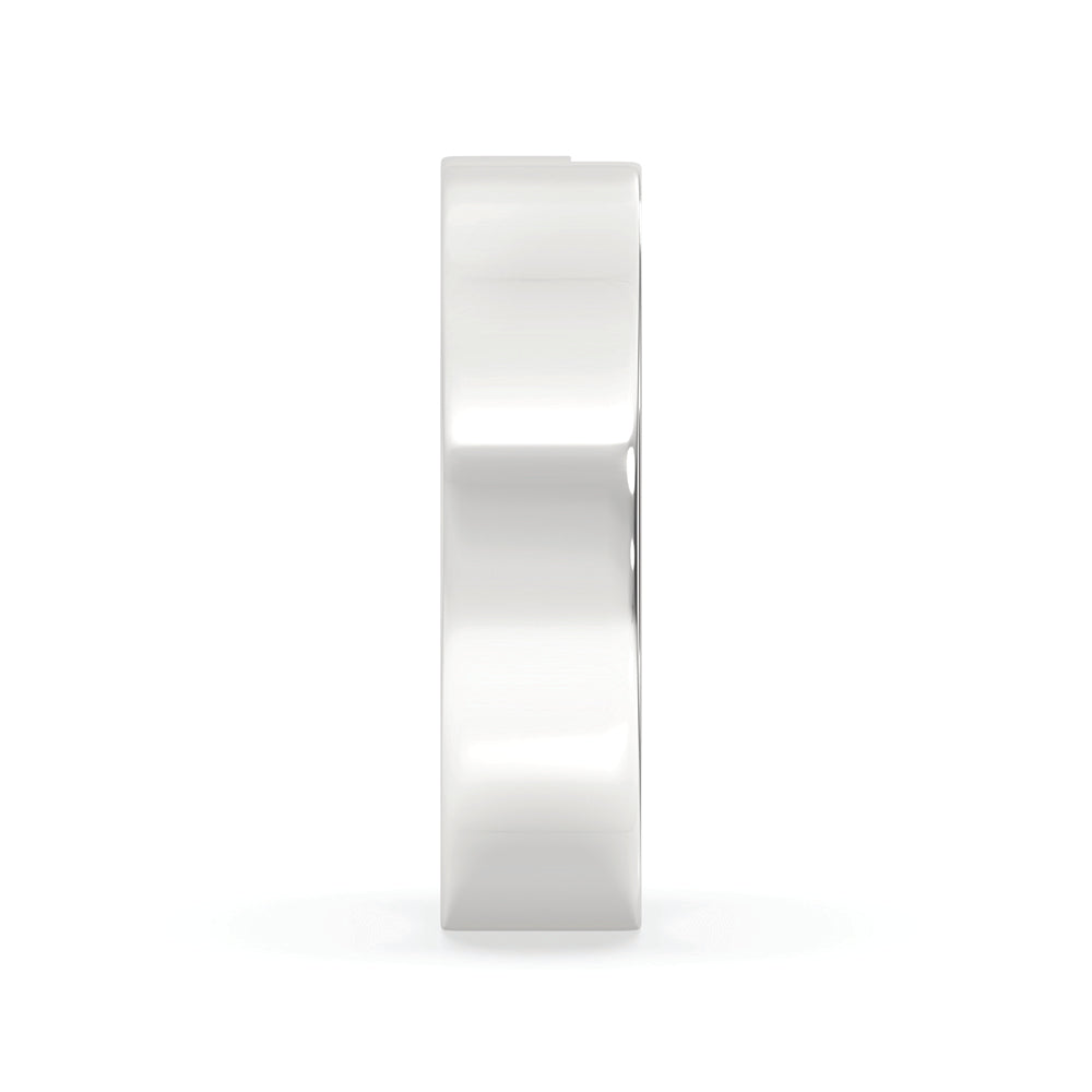 Solitaire Baguette Wedding Ring – White Gold