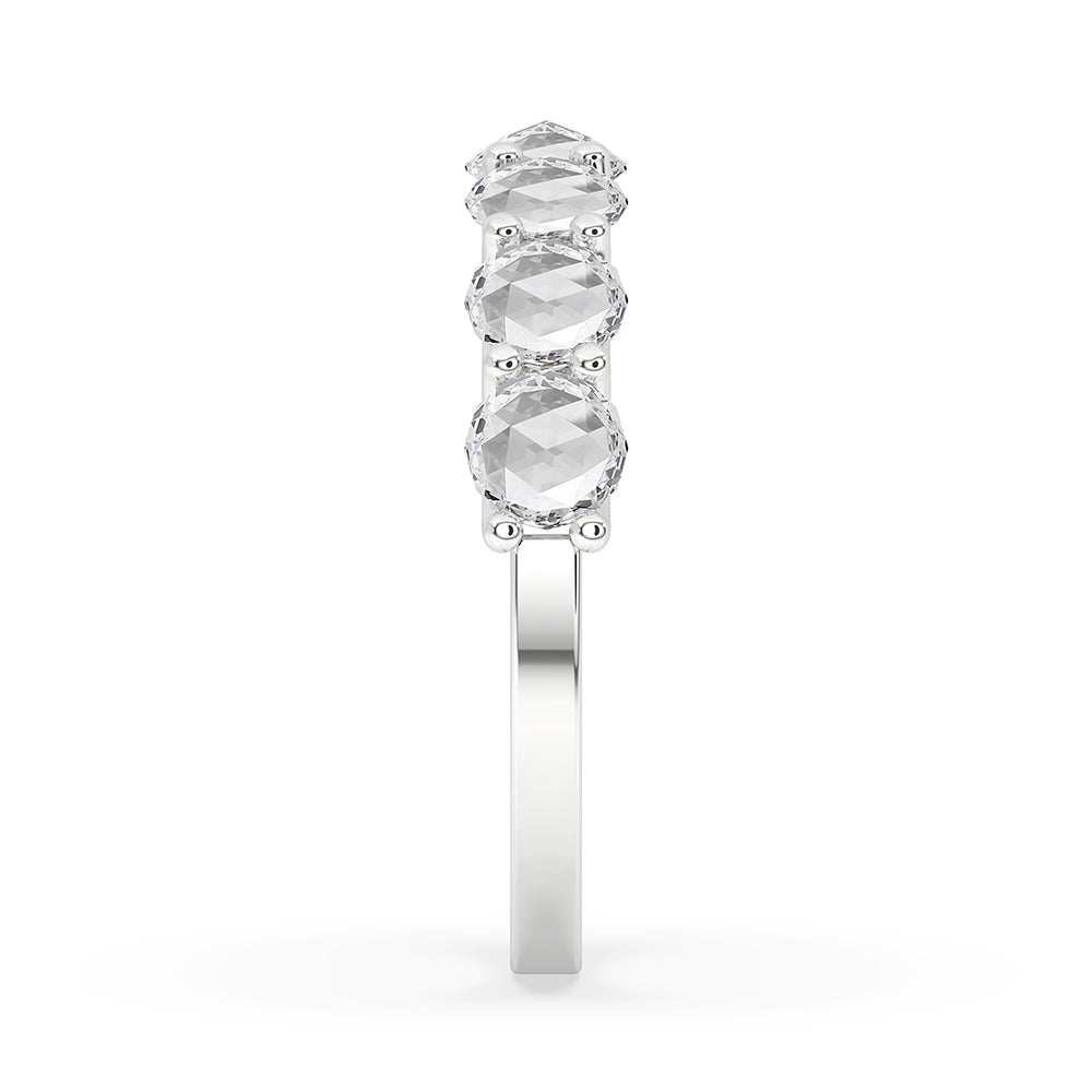 Half Eternity 7 Stone Wedding Band