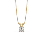 Solitaire Diamond Pendant With Octagon Cut