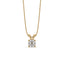 Solitaire Diamond Pendant With Octagon Cut