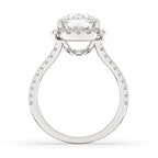 Cushion Cut Diamond Ring In Halo Setting