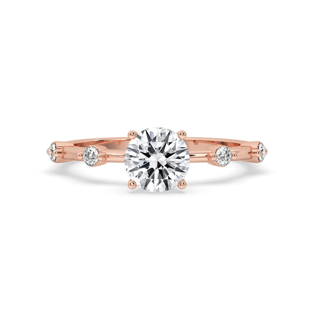 Round Cut Lab Grown Diamond Ring