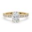 Oval Diamond Engagement Ring with Prong Setting