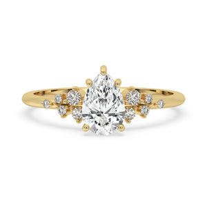 Vintage Pear Shaped Engagement Ring
