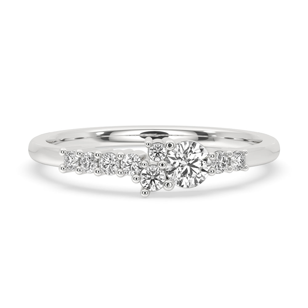 Cluster Engagement Ring for Modern Style
