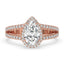 Pear Shaped Diamond Ring with Secure Claw Prong