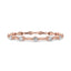 Round Cut Bubble Band Engagement Ring