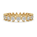 Round Diamond Wedding Band – Yellow Gold